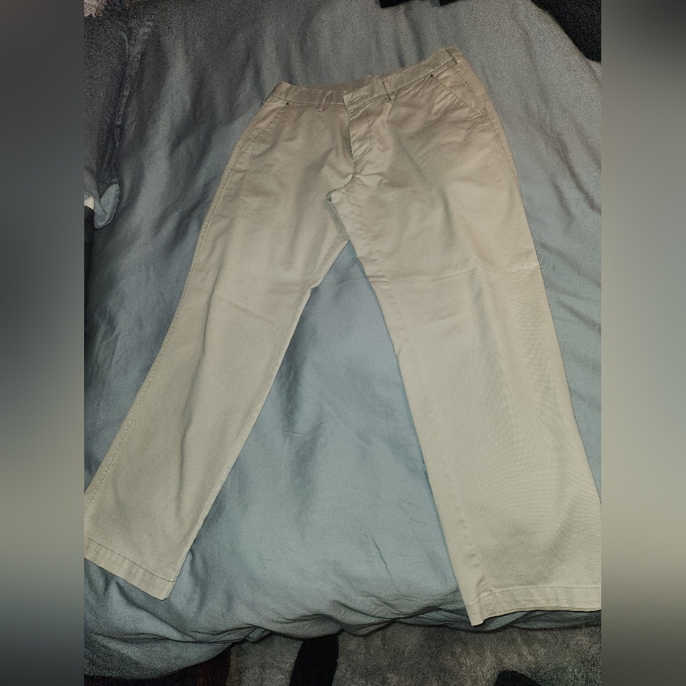 Haggar cream pants men's